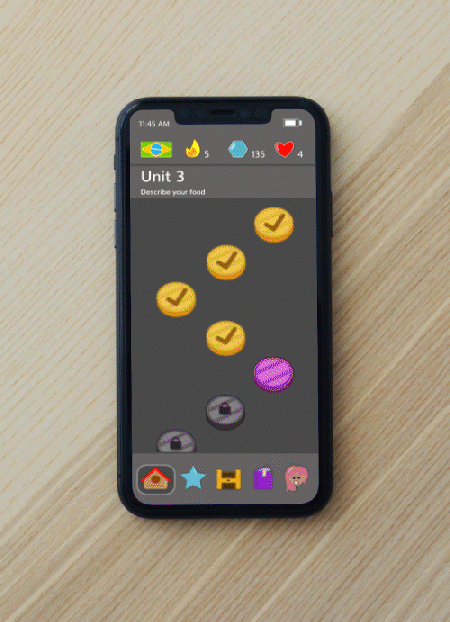 The final Duolingo project GIF